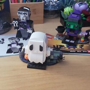 LEGO Halloween Ghost/Vampire/Witch Brickheads.